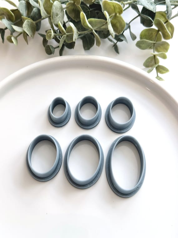 Ovals | Basic Shapes, 6 Sizes | Polymer Clay Cutter | Earring & Jewelry Maker Supplies
