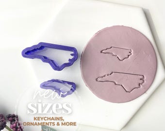 North Carolina / Collezione Silhouette dello Stato / Taglierina per argilla polimerica / Forniture per la creazione di orecchini e gioielli
