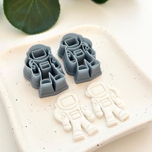 Astronaut (Mirror Set) | Polymer Clay Cutter | Earring & Jewelry Maker Supplies