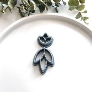 Three Petal Floral Cutter Set | Polymer Clay Cutter | Earring & Jewelry Maker Supplies