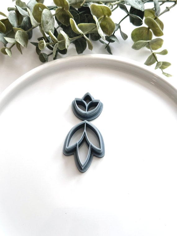 Three Petal Floral Cutter Set | Polymer Clay Cutter | Earring & Jewelry Maker Supplies
