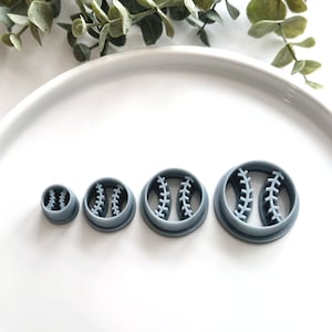 Baseball Softball | Polymer Clay Cutter | Earring & Jewelry Maker Supplies