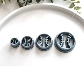 Baseball Softball | Polymer Clay Cutter | Earring & Jewelry Maker Supplies