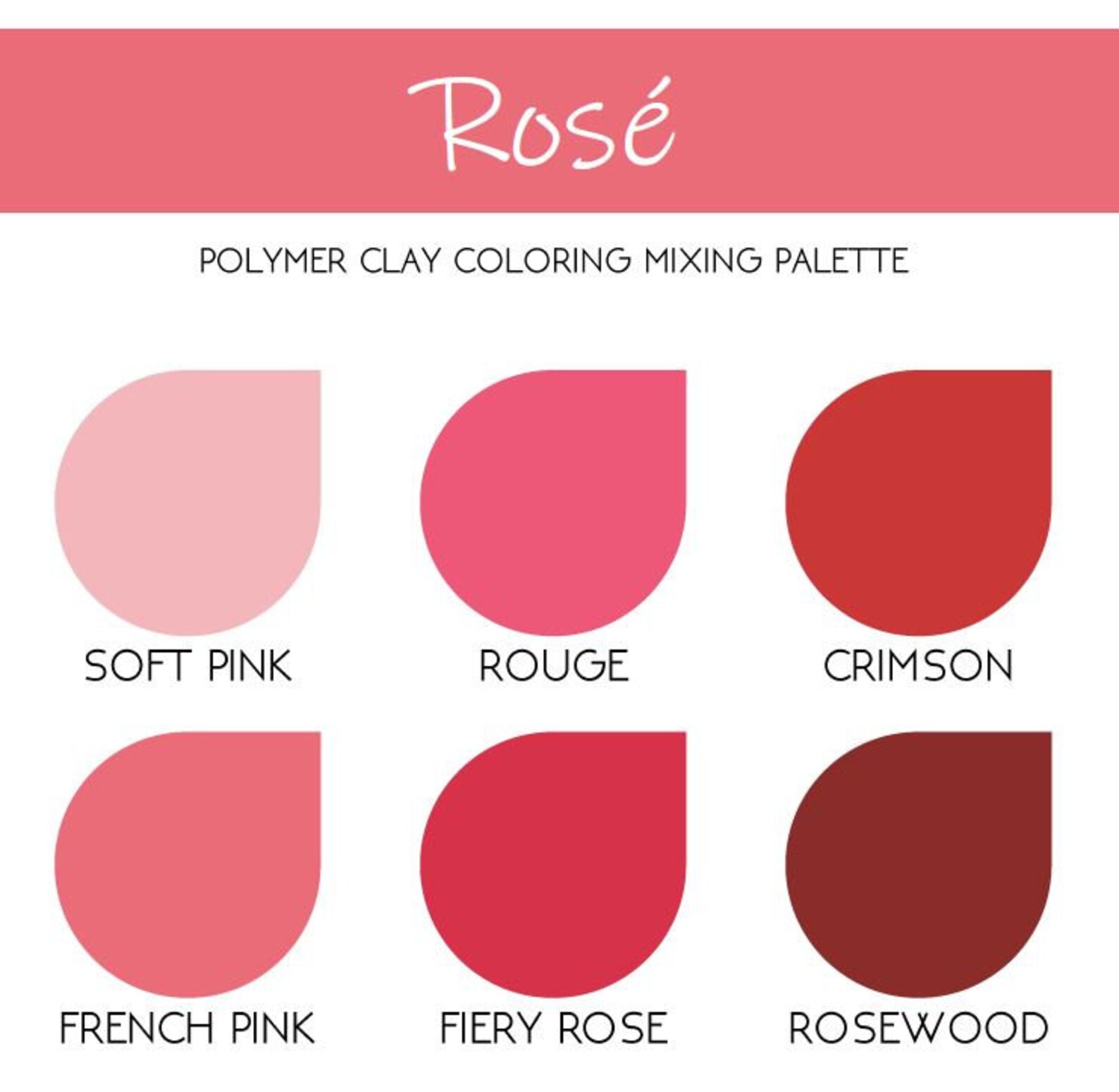 Rose Polymer Clay Color Recipes | Pinks and Reds Flowers | Sculpey ...