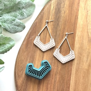 Geprägter Vee Arch | Polymer Clay Cutter | Ohrring & Schmuck Maker Zubehör