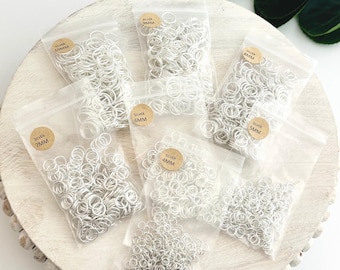 Silver Jump Rings - 200pc | Jewelry Components | Jewelry & Earring Making Supplies