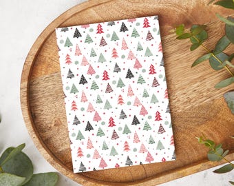 Christmas Trees | CH01 | Water Soluble Transfer Paper | Polymer Clay Earring & Jewelry Image Transfers