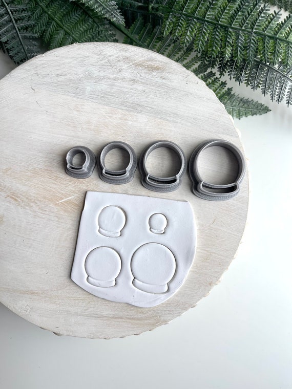 Snowglobe | Polymer Clay Cutter | Earring & Jewelry Maker Supplies