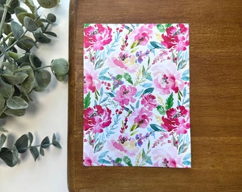 Watercolor Pink Peonies | FL018 | Water Soluble Transfer Paper | Polymer Clay Image Transfers