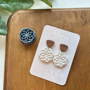 Embossed Mandala | Polymer Clay Cutter | Earring & Jewelry Maker Supplies