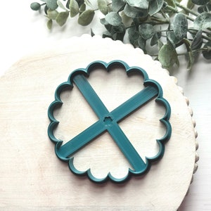 Scalloped Trinket Dish Cutter | Polymer Clay Cutter | Earring & Jewelry Maker Supplies