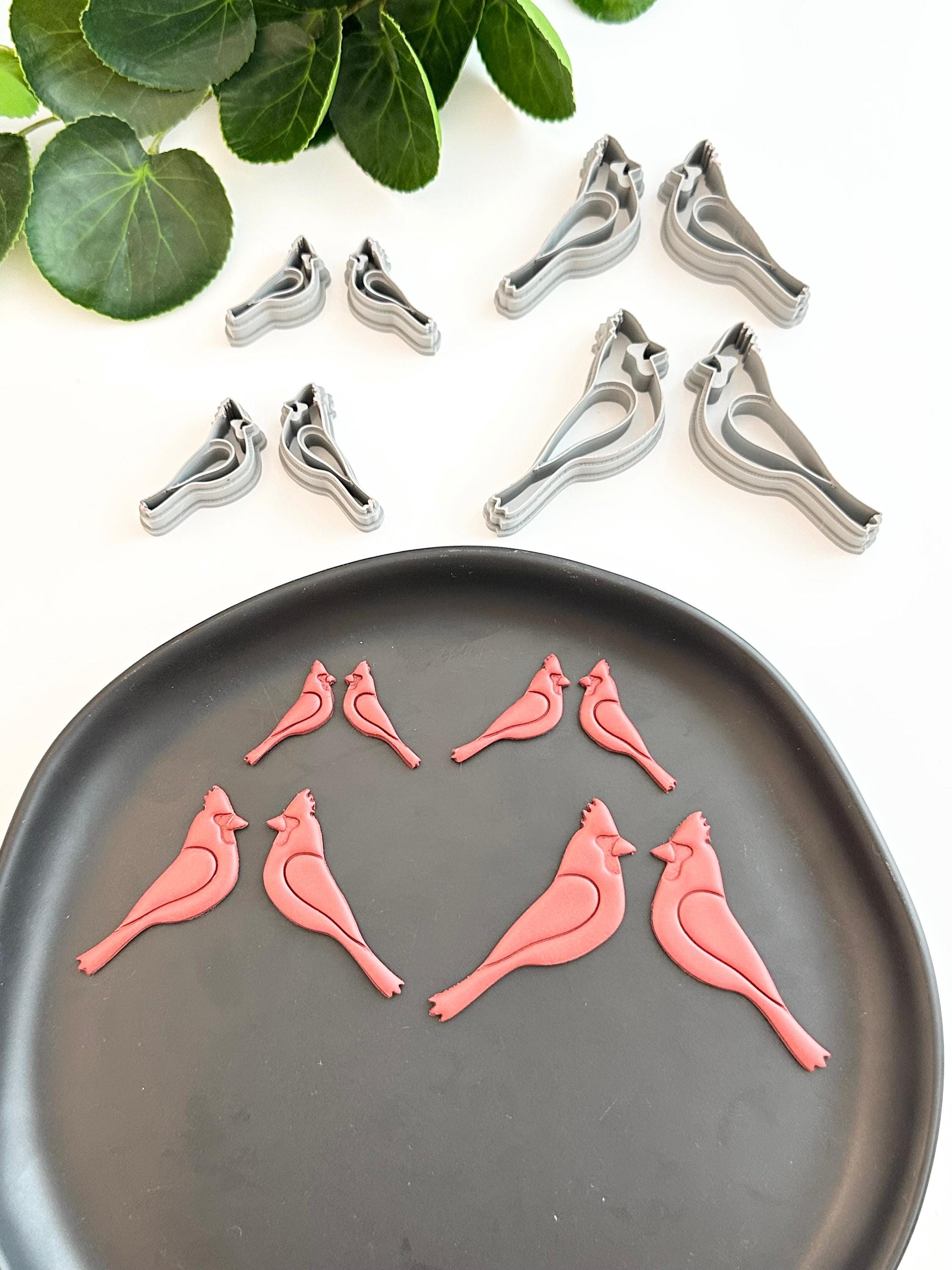 Cardinal (Mirror Set) | Polymer Clay Cutter | Earring & Jewelry Maker Supplies