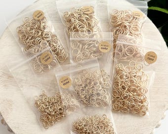 KC Gold Jump Rings - 200pc | Jewelry Components | Jewelry & Earring Making Supplies