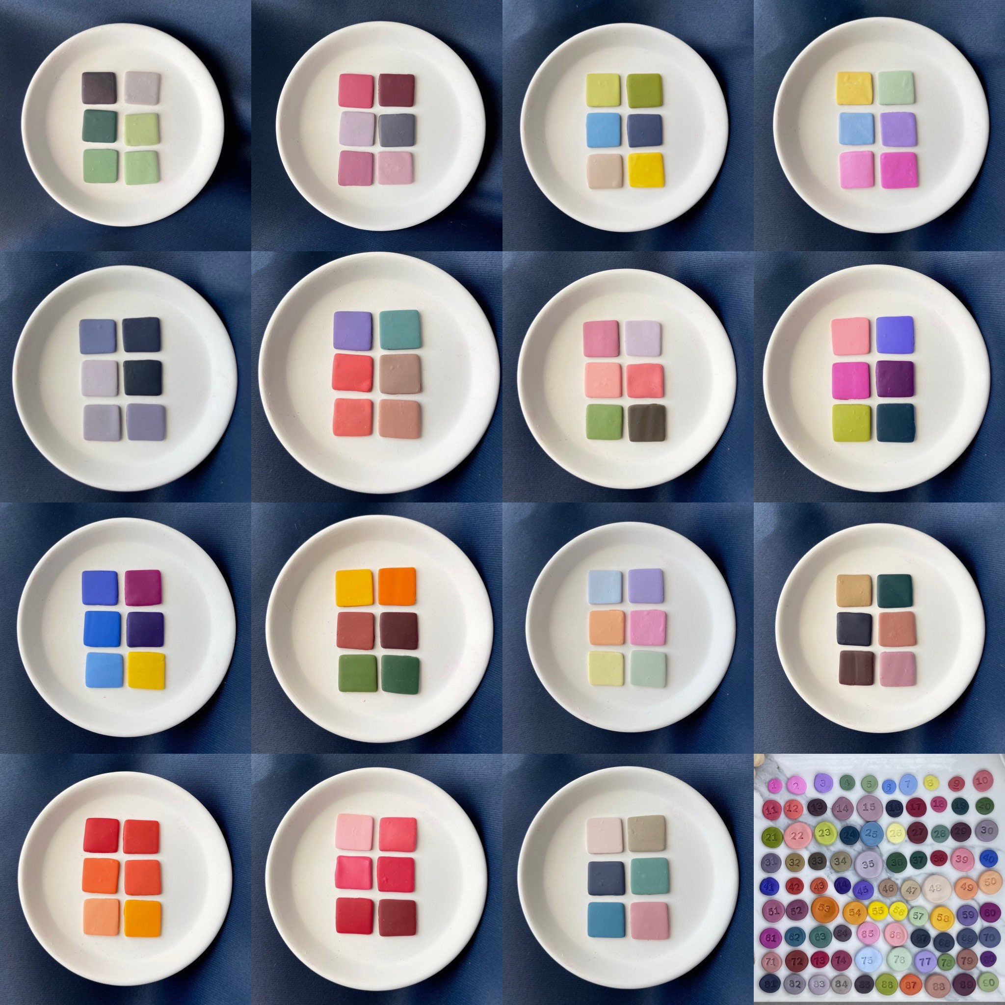 Clay Color Patterns Huge Set of 90 Polymer Clay Color Recipes | 15 Color Palettes, Neutrals ...