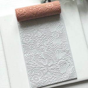 Floral Fineline | Texture Roller | Polymer Clay Cutter Tool