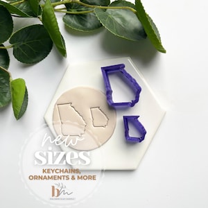 Georgia | State Silhouette Collection | Polymer Clay Cutter | Earring & Jewelry Maker Supplies