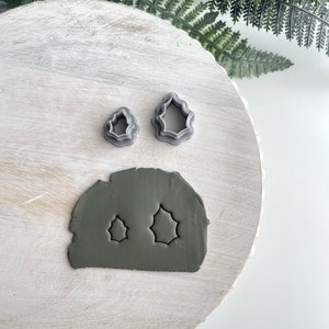 Stechpalme | Polymer Clay Cutter | Ohrring & Schmuck Maker Zubehör