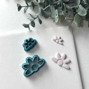 Boho Gänseblümchen Halbe | Polymer Clay Cutter | Ohrring & Schmuck Maker Zubehör