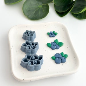Blueberry Bunch | Polymer Clay Cutter | Earring & Jewelry Maker Supplies image 2