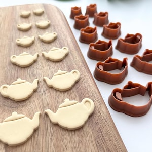 Teapot (Mirror Set) | Polymer Clay Cutter | Earring & Jewelry Maker Supplies