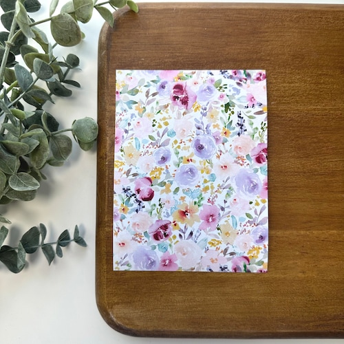 Vibrant Spring Watercolor Image Transfer Paper Floralscape - Etsy