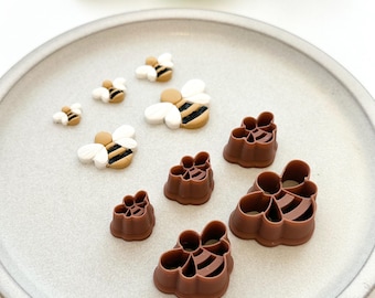 Embossed Bee | Polymer Clay Cutter | Earring & Jewelry Maker Supplies