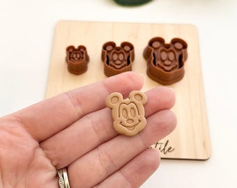 Mouse Head Waffle | Polymer Clay Cutter