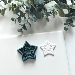 Geprägter Stern | Polymer Clay Cutter | Ohrring & Schmuck Maker Zubehör