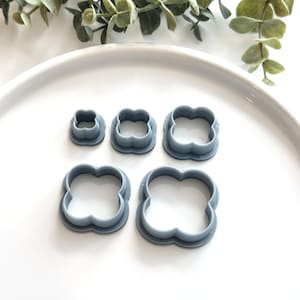Vier Blumen | Polymer Clay Cutter | Ohrring & Schmuck Maker Zubehör