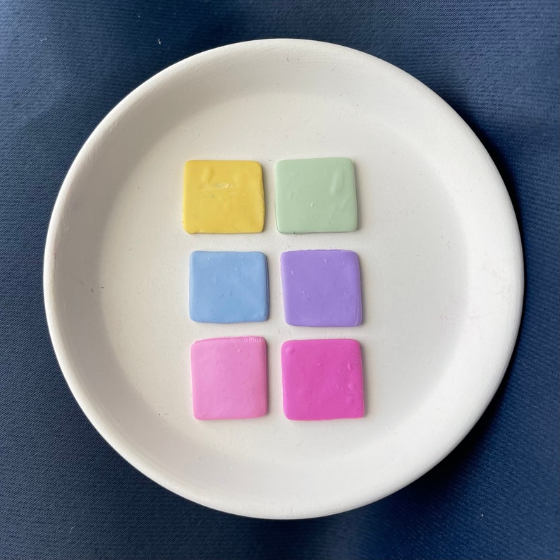 Modern Pastels Polymer Clay Color Recipes Light Pink Green Etsy