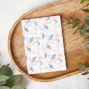 Pink and Blue Seashells | SV60 | Water Soluble Transfer Paper | Polymer Clay Earring & Jewelry Image Transfers