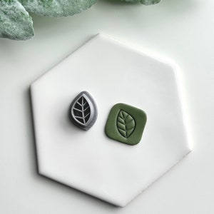 Mini Embossed Leaf | Polymer Clay Cutter | Earring & Jewelry Maker Supplies