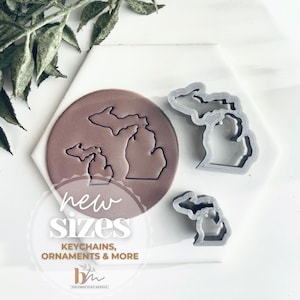 Michigan | State Silhouette Collection | Polymer Clay Cutter | Earring & Jewelry Maker Supplies