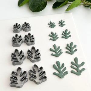 Coral (Mirror Set) | Polymer Clay Cutter | Earring & Jewelry Maker Supplies