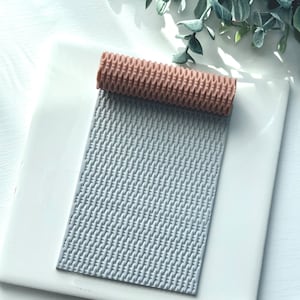 Basketweave Rattan | Seamless | Texture Roller | Polymer Clay Cutter Tool