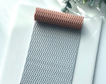 Basketweave Rattan | Seamless | Texture Roller | Polymer Clay Cutter Tool