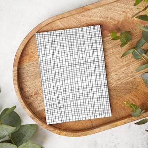 Black & White Crosshatch | AB06 | Water Soluble Transfer Paper | Polymer Clay Image Transfers