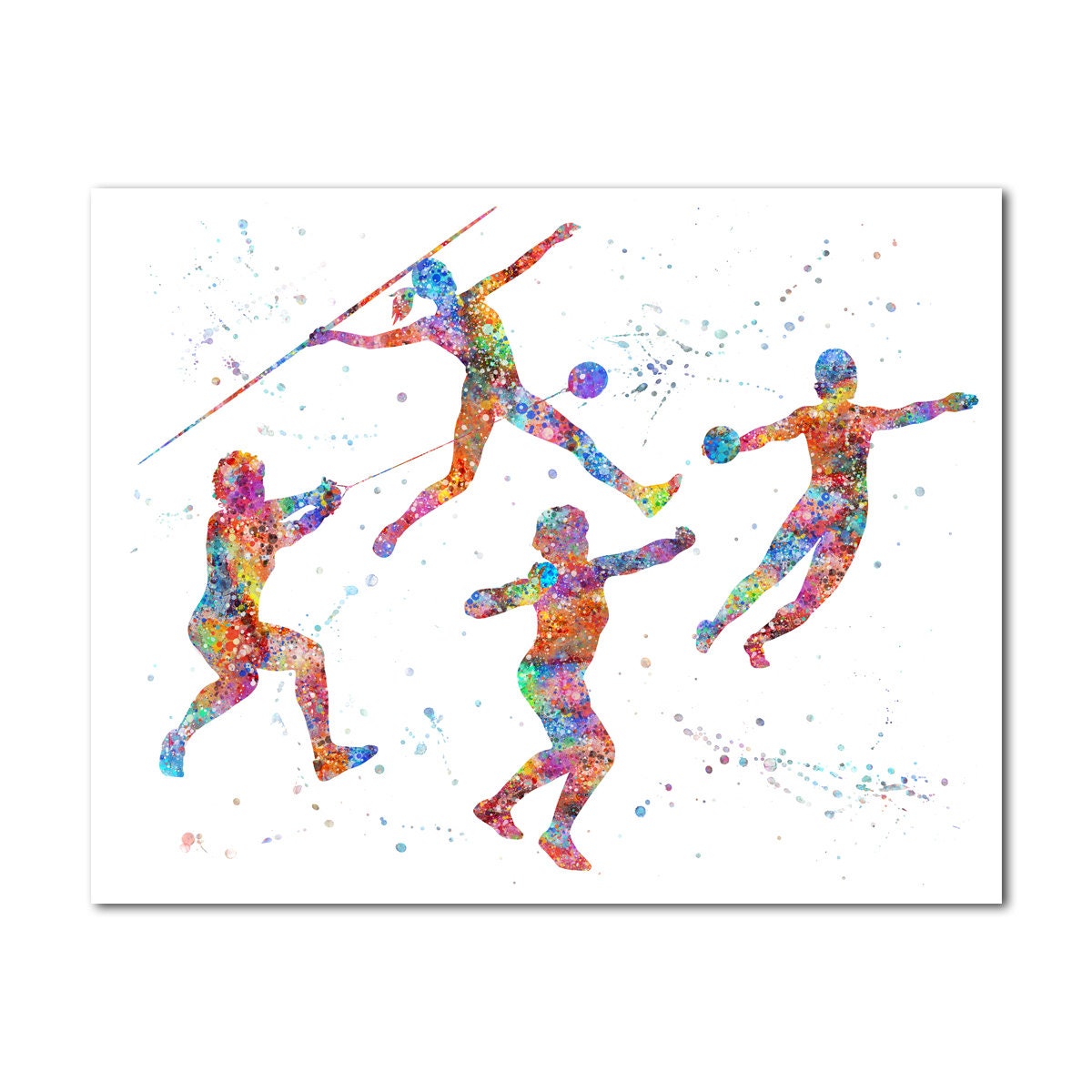 Track and Field Shot Put Hammer Throwing Javelin Throwing Discus Female