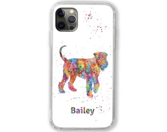 Airedale Terrier Phone Case Personalized Dog Custom Name Customized iPhone Case Art Gift