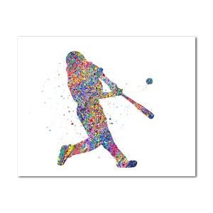 Baseball Player Poster Print Picture Gifts for Him | Baseball Poster Sports Wall Art Decor Gift for Baseball Fan Modern Art Painting Print