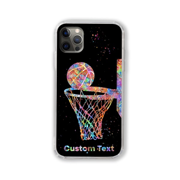 Basketball Basket Personalized Phone Case Basketball Basket Custom Name iPhone Samsung Galaxy Huawei Customized Text Quote Personalised Gift