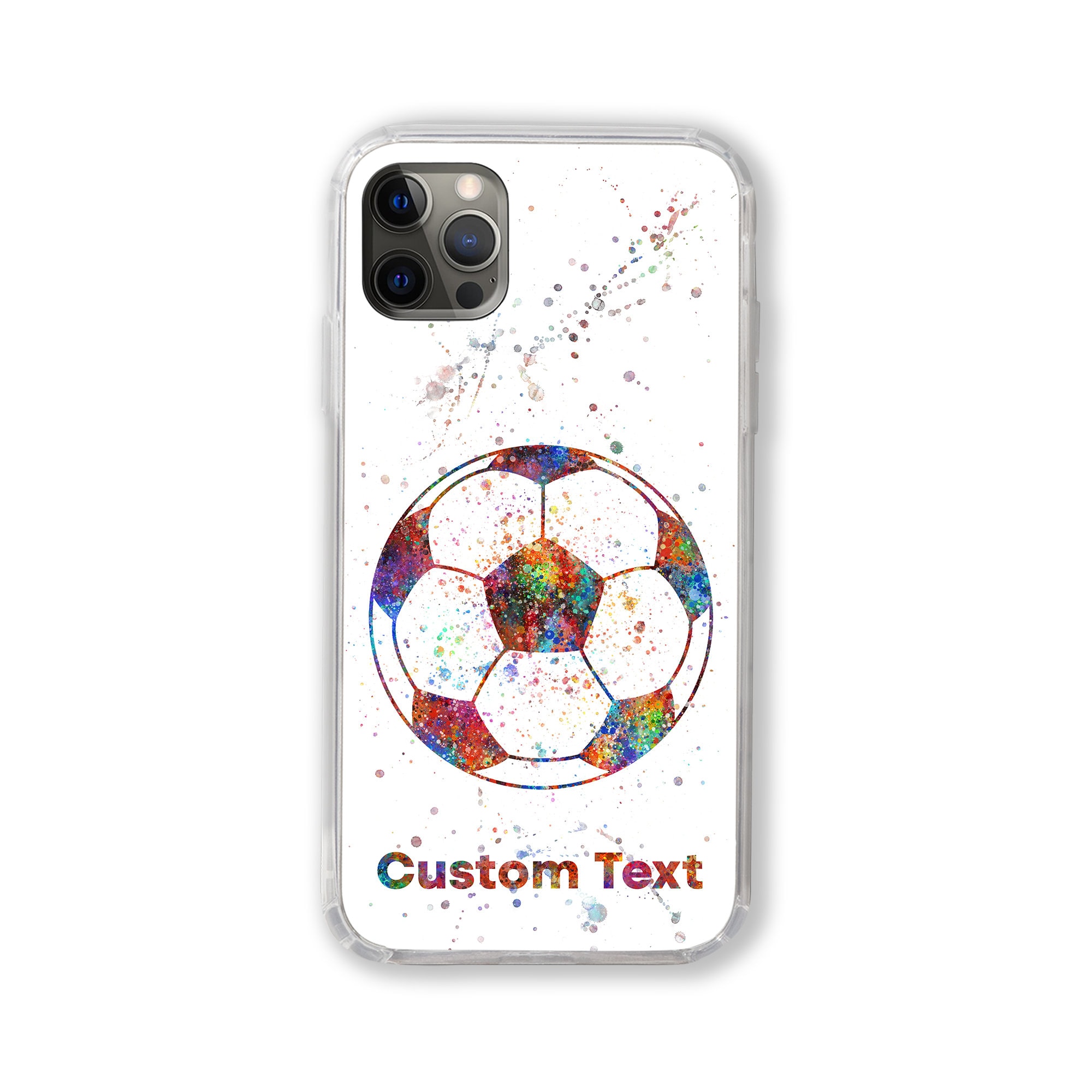 Soccer Ball Personalized Phone Case Soccer Ball Custom Name iPhone Samsung Galaxy Huawei Customized Text Quote Personalised Gift