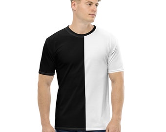 Sustainable Short Sleeve T Shirt For Men In Black And White Etsy Sustainable Short Sleeve T Shirt For Men In Black And White Etsy
