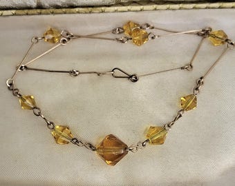 フレンチジェットネックレス 1920年代 1930年代 アンティーク