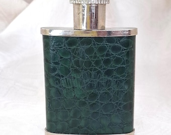 サザンコンフォート ヒップフラスク ギフト コレクターズアイテム プロモーション ヴィンテージ レトロ フェイククロコダイルスキン ホームバー 旅行 ギフト 男性向け ウイスキー リキュール