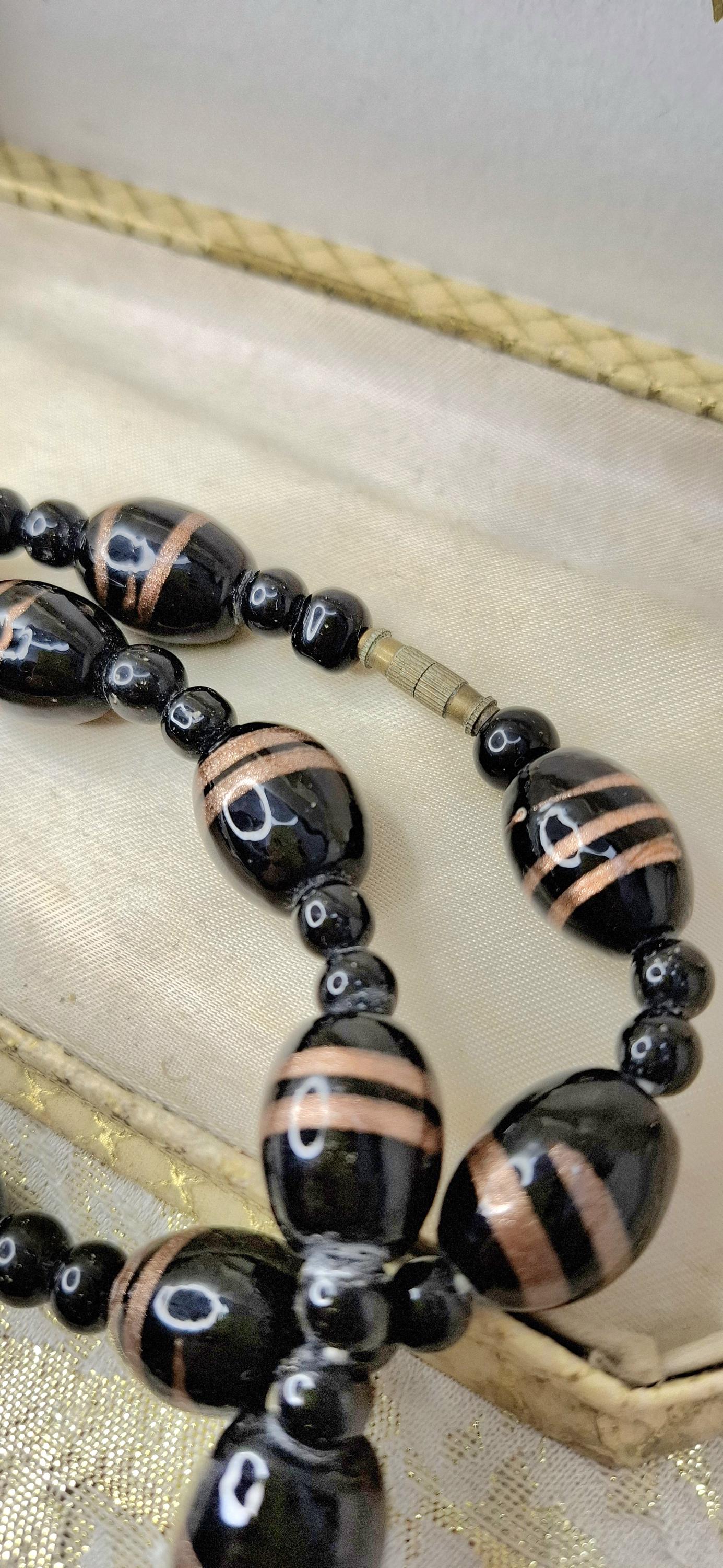 フレンチジェットネックレス 1920年代 1930年代 アンティーク