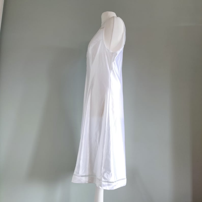 1980s Vintage Nightie White Lace Lingerie Wedding Nightgown image 7