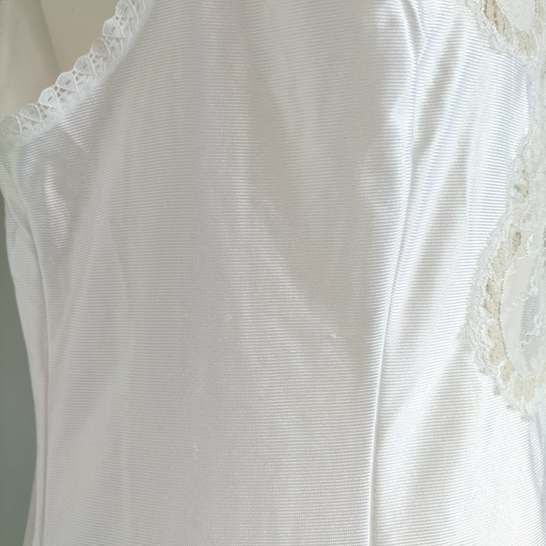 1980s Vintage Nightie White Lace Lingerie Wedding Nightgown image 4