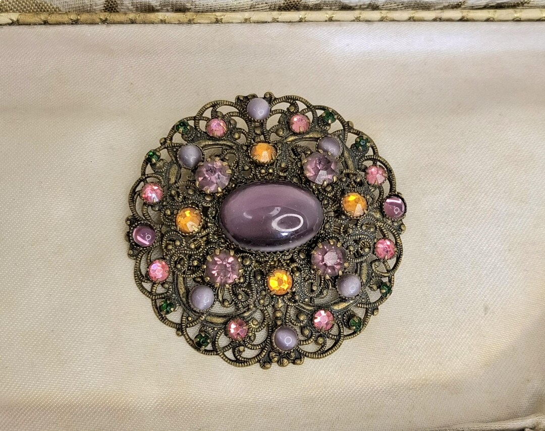 中国アンティークブローチジュエリー 獅子ヴィンテージ 中国アンティークブローチジュエリー 獅子ヴィンテージ