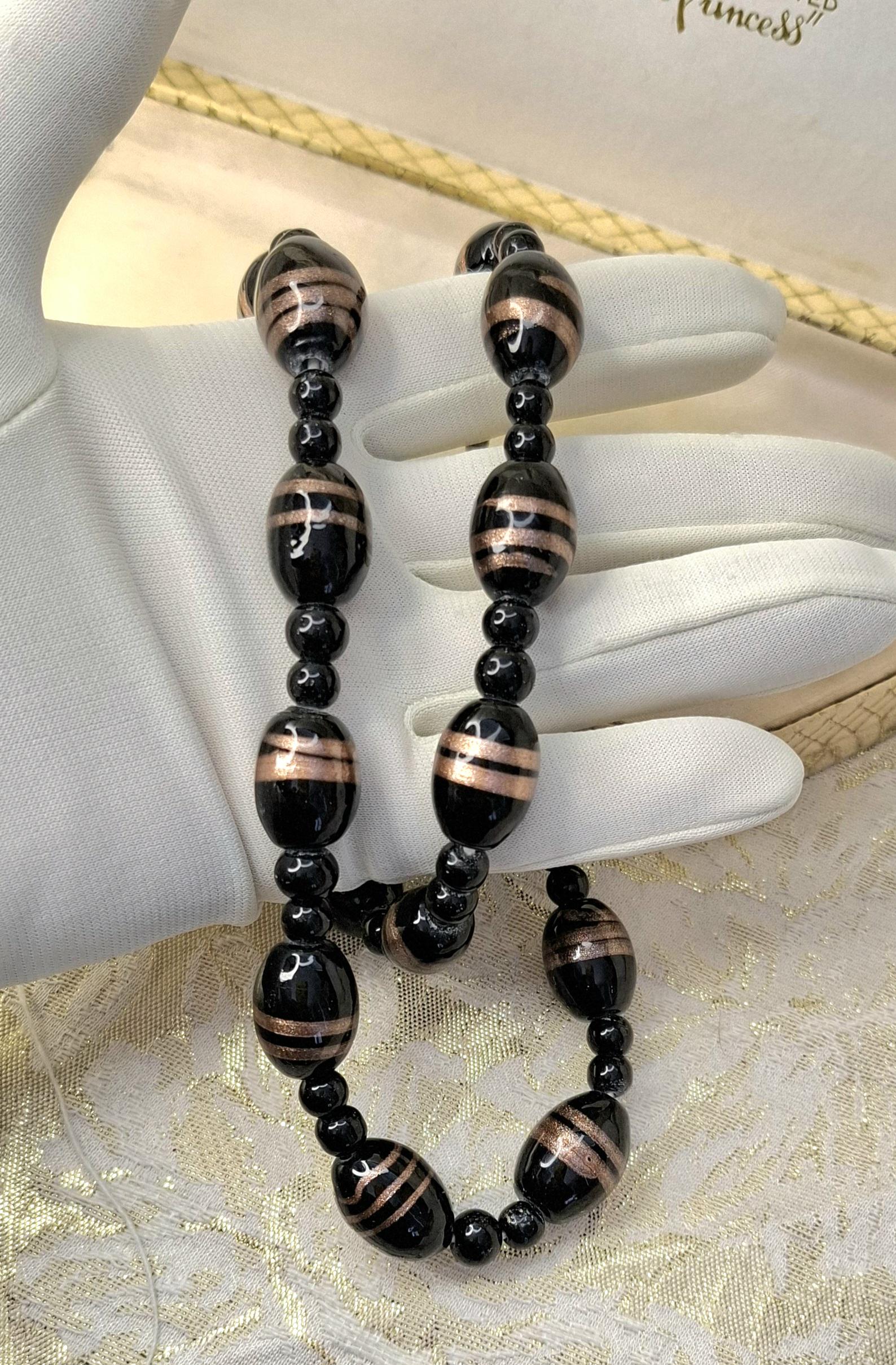 フレンチジェットネックレス 1920年代 1930年代 アンティーク